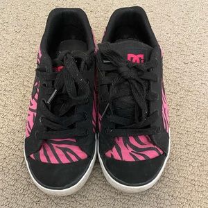 Pink/Black Zebra DC Shoes